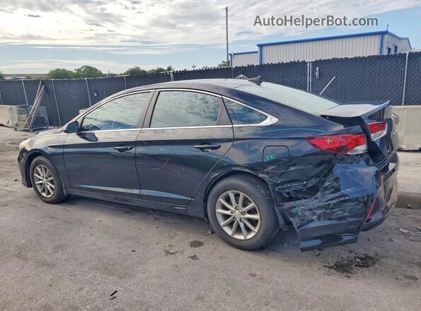 5NPE24AFXJH711994 2018 HYUNDAI SONATA Black Հետևի ձախ