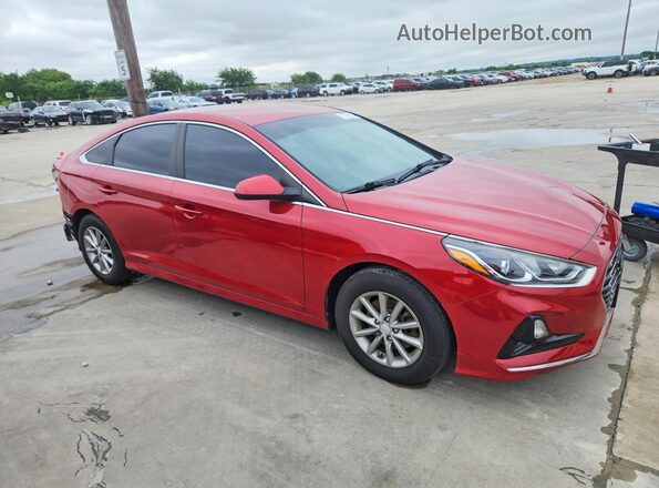 5NPE24AFXKH732703 2019 HYUNDAI SONATA Red Przód prawy