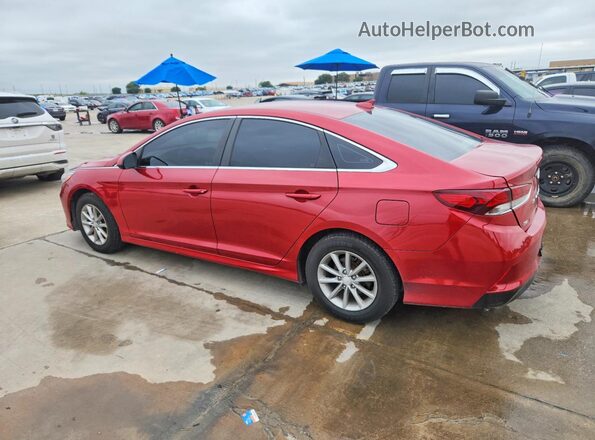 5NPE24AFXKH732703 2019 HYUNDAI SONATA Red Tył lewy