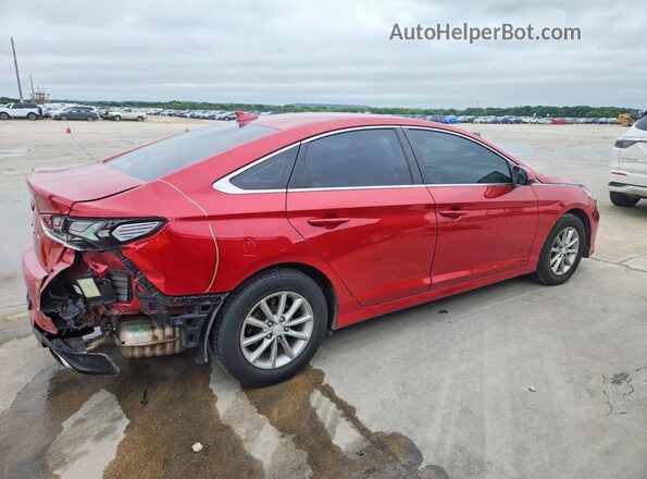 5NPE24AFXKH732703 2019 HYUNDAI SONATA Red Tył prawy