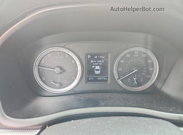 5NPE24AFXKH732703 2019 HYUNDAI SONATA Red Widok zestawu wskaźników