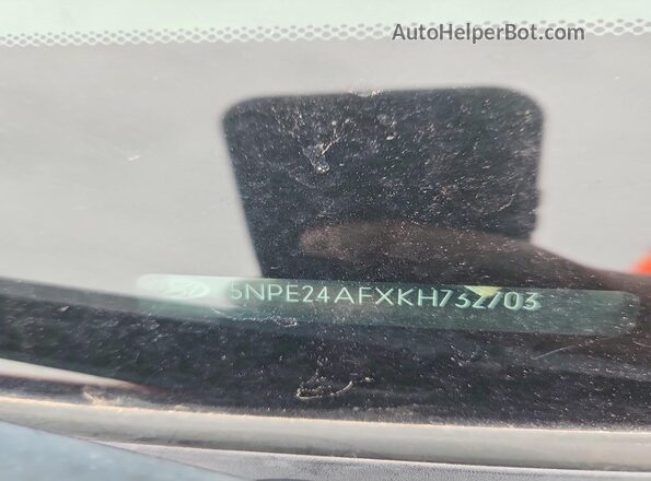 5NPE24AFXKH732703 2019 HYUNDAI SONATA Red Widok komory silnika