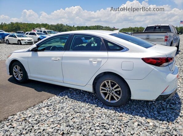 5NPE24AFXKH734273 2019 HYUNDAI SONATA White Trasero izquierdo