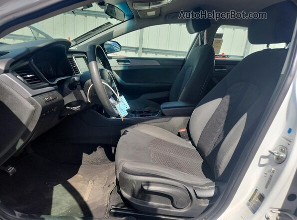 5NPE24AFXKH734273 2019 HYUNDAI SONATA White Vista interior delantera