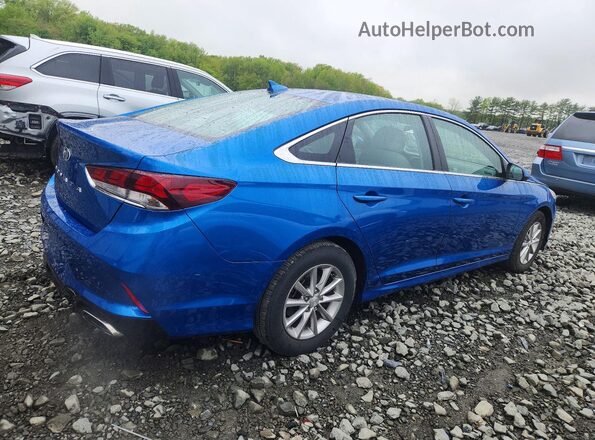 5NPE24AFXKH735083 2019 HYUNDAI SONATA Blue Trasero derecho