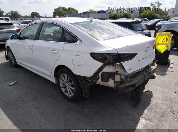 5NPE24AFXKH752045 2019 HYUNDAI SONATA White Tył lewy