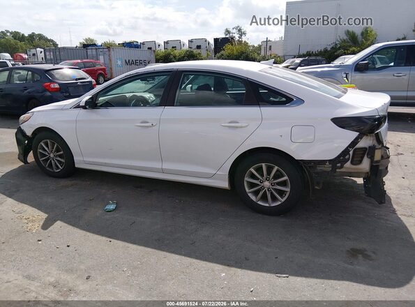 5NPE24AFXKH752045 2019 HYUNDAI SONATA White Widok wnętrza 360 stopni