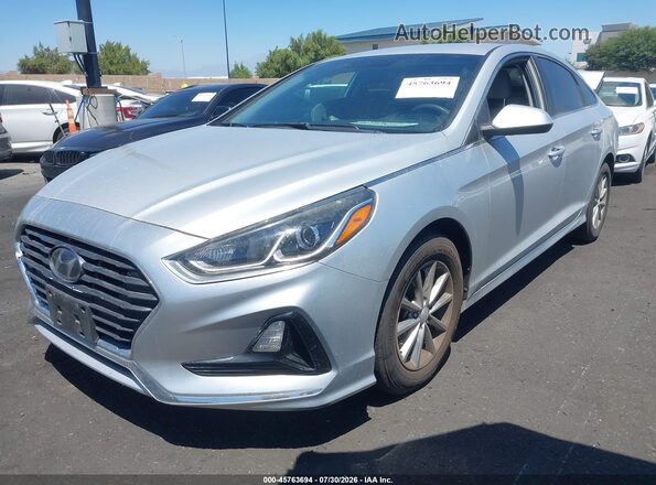 5NPE24AFXKH762932 2019 HYUNDAI SONATA Silver Front left