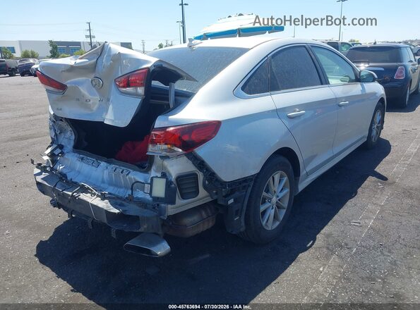 5NPE24AFXKH762932 2019 HYUNDAI SONATA Silver Rear right