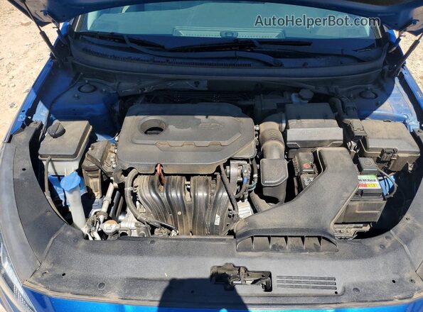 5NPE24AFXKH770447 2019 HYUNDAI SONATA Blue Вид задньої частини салону