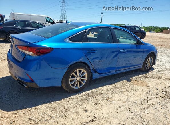 5NPE24AFXKH770447 2019 HYUNDAI SONATA Blue Задня права чверть