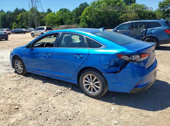 5NPE24AFXKH770447 2019 HYUNDAI SONATA Blue Задня ліва чверть