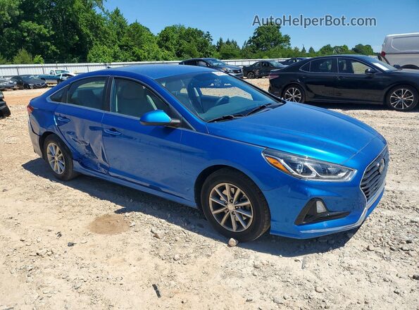 5NPE24AFXKH770447 2019 HYUNDAI SONATA Blue Передня права чверть