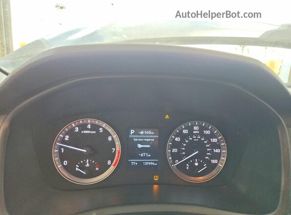 5NPE24AFXKH776636 2019 HYUNDAI SONATA Серый Вид щитка приборов