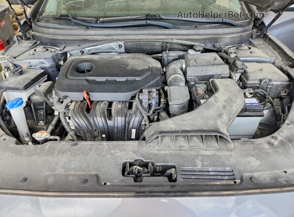 5NPE24AFXKH776636 2019 HYUNDAI SONATA Серый Вид задней части салона