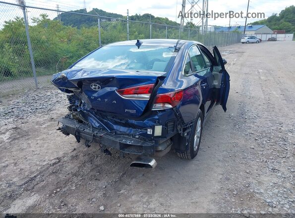 5NPE24AFXKH786681 2019 HYUNDAI SONATA Blue Հետևի աջ