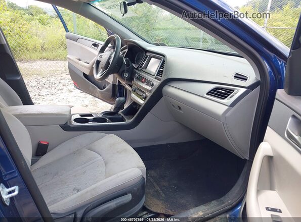 5NPE24AFXKH786681 2019 HYUNDAI SONATA Blue Սալոնի դիմացի տեսք