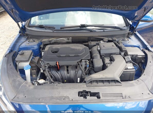 5NPE24AFXKH786681 2019 HYUNDAI SONATA Blue Հետևի տեսք