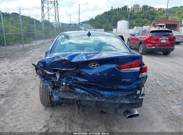 5NPE24AFXKH786681 2019 HYUNDAI SONATA Blue 