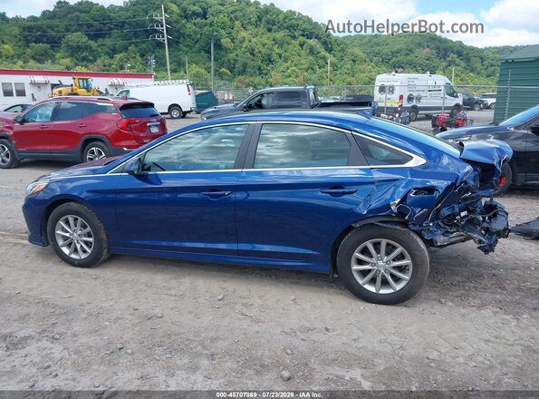 5NPE24AFXKH786681 2019 HYUNDAI SONATA Blue 