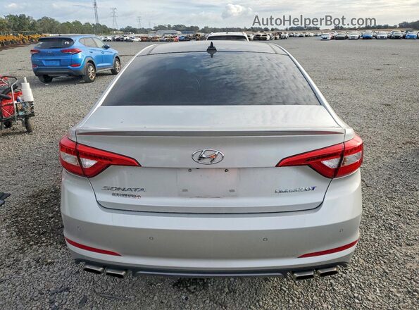 5NPE34AB1HH577512 2017 HYUNDAI SONATA Silver Widok z tyłu