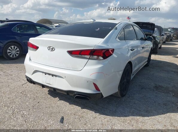 5NPE34AB1JH663232 2018 HYUNDAI SONATA White Задня права чверть