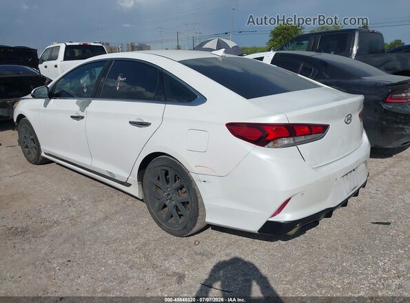 5NPE34AB1JH663232 2018 HYUNDAI SONATA White Задня ліва чверть