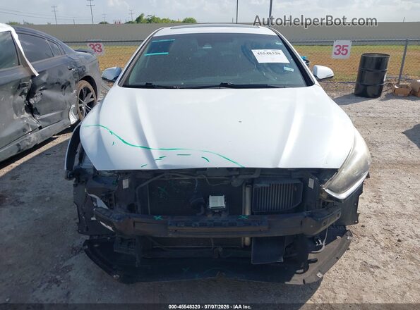 5NPE34AB1JH663232 2018 HYUNDAI SONATA White Вид задньої частини салону