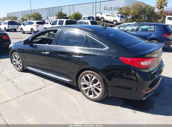 5NPE34AB2HH502088 2017 HYUNDAI SONATA Black Задня ліва чверть