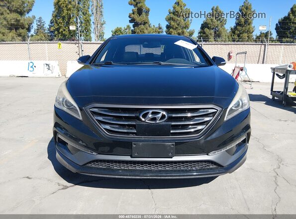 5NPE34AB2HH502088 2017 HYUNDAI SONATA Black Вид щитка приладів