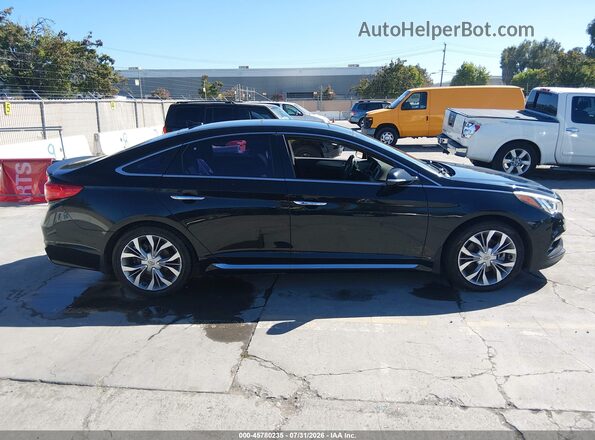 5NPE34AB2HH502088 2017 HYUNDAI SONATA Black Вид задньої частини салону