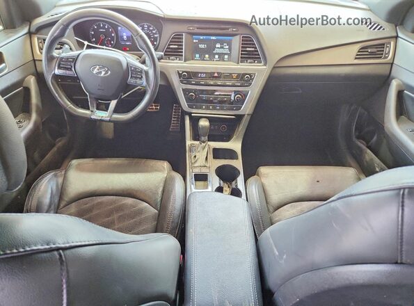 5NPE34AB2HH517643 2017 HYUNDAI SONATA White წინა პანელის ხედი