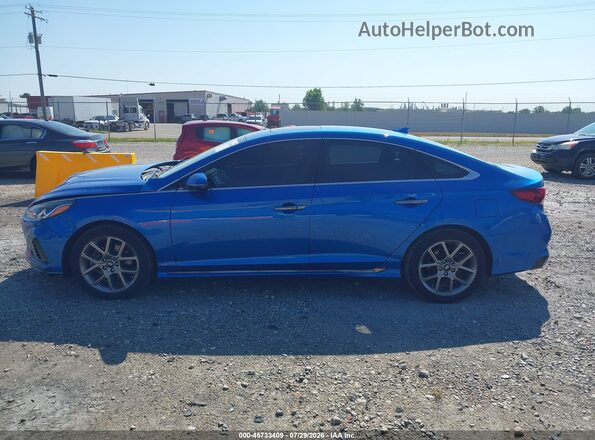 5NPE34AB2JH637349 2018 HYUNDAI SONATA Blue სალონის 360-გრადუსიანი ხედი