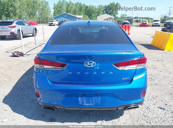 5NPE34AB2JH637349 2018 HYUNDAI SONATA Blue 