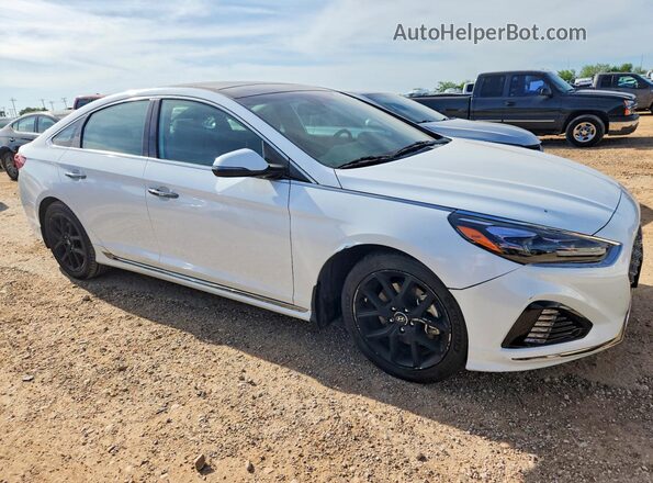 5NPE34AB2KH763308 2019 HYUNDAI SONATA White Առջևի աջ