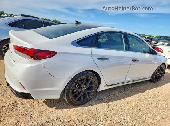 5NPE34AB2KH763308 2019 HYUNDAI SONATA White Հետևի աջ