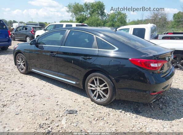 5NPE34AB3HH550005 2017 HYUNDAI SONATA Black Trasero izquierdo