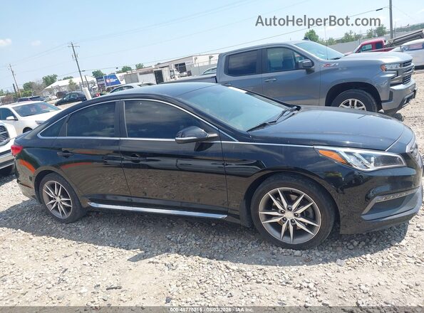 5NPE34AB3HH550005 2017 HYUNDAI SONATA Black Vista interior trasera