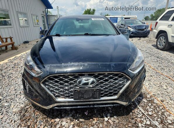 5NPE34AB3JH688066 2018 HYUNDAI SONATA Black Front view