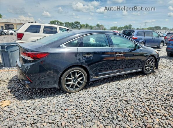 5NPE34AB3JH688066 2018 HYUNDAI SONATA Black Rear right