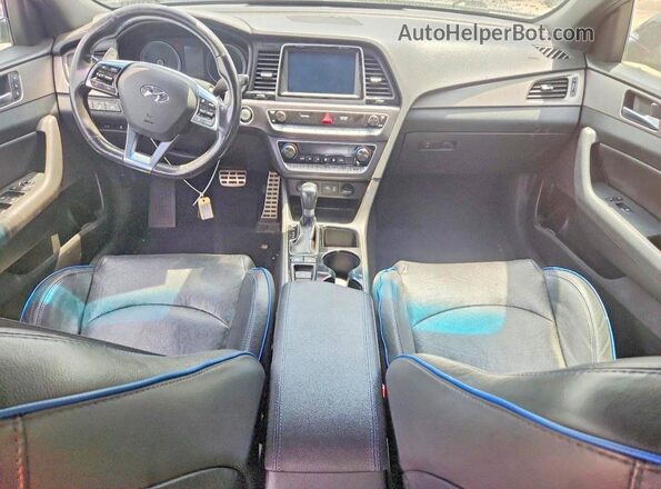 5NPE34AB3JH688066 2018 HYUNDAI SONATA Black Dashboard view