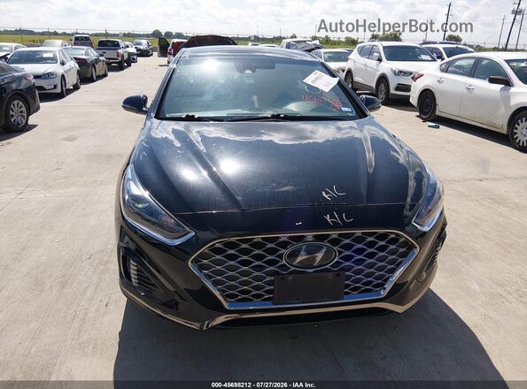 5NPE34AB3KH731323 2019 HYUNDAI SONATA Черный Вид щитка приборов