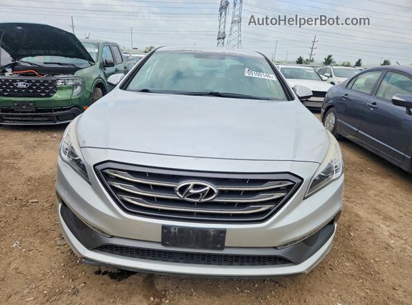 5NPE34AB4HH558775 2017 HYUNDAI SONATA Серебряный Вид спереди