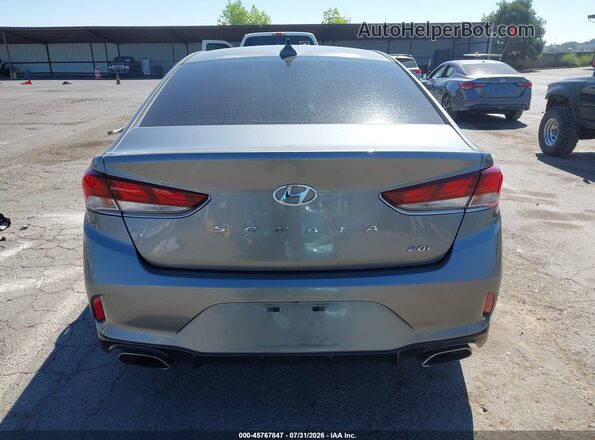 5NPE34AB4JH662057 2018 HYUNDAI SONATA Gray 