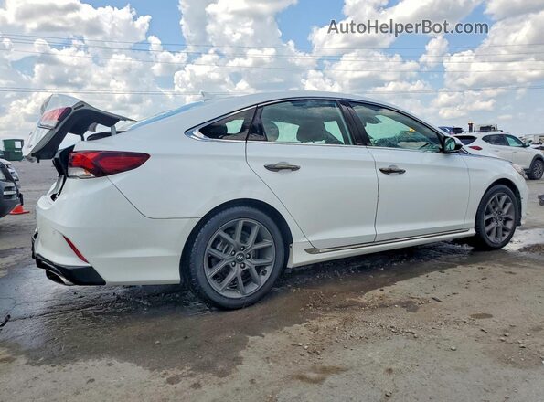5NPE34AB4JH672958 2018 HYUNDAI SONATA White Tył prawy