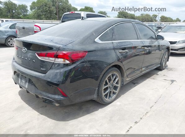 5NPE34AB4KH773256 2019 HYUNDAI SONATA Black Tył prawy