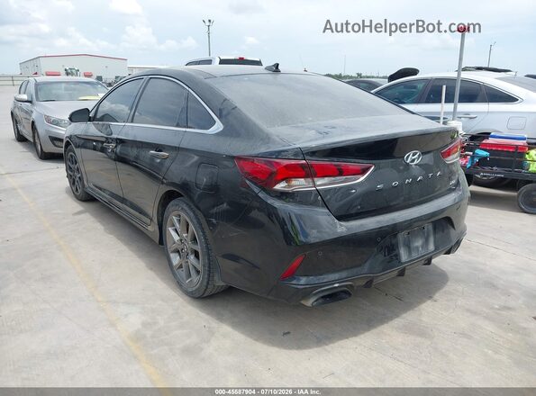 5NPE34AB4KH773256 2019 HYUNDAI SONATA Black Tył lewy