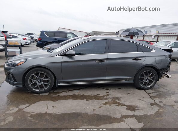 5NPE34AB4KH806384 2019 HYUNDAI SONATA Серый 