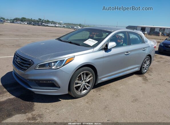 5NPE34AB5HH496805 2017 HYUNDAI SONATA Gray Przód lewy