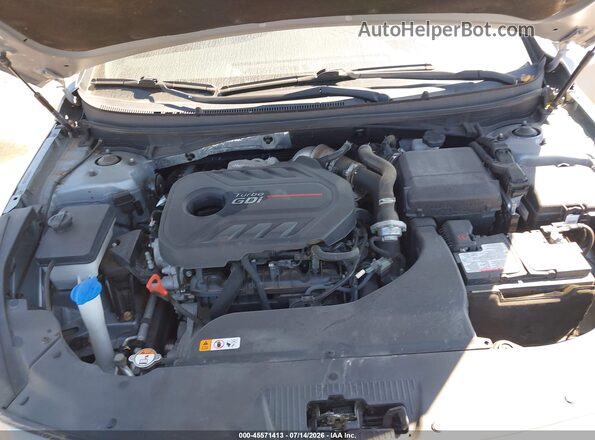5NPE34AB5HH496805 2017 HYUNDAI SONATA Gray Widok z tyłu